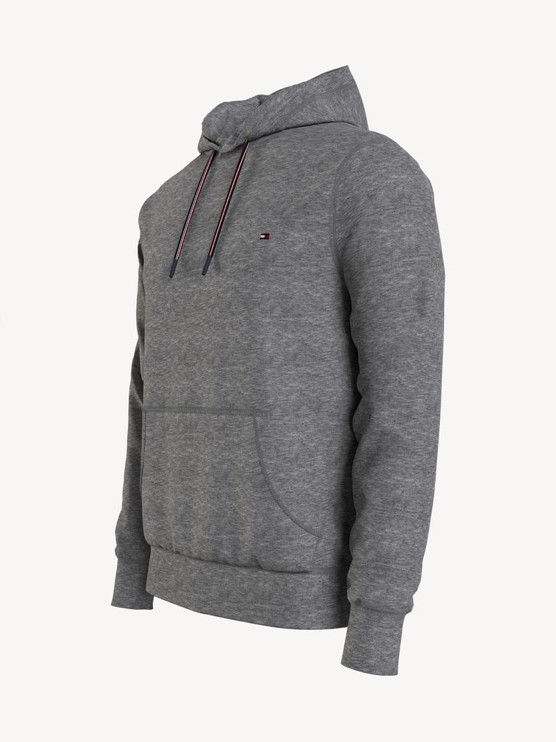 Férfi Tommy Hilfiger Essential solid popover Hoodies Szürke | HU 1226OKI